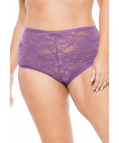 Women's Plus Size 2-Pack Lace Full-Cut Brief Underwear - Light Pack (0948) - CV18M6YM4YU $27.15 Panties