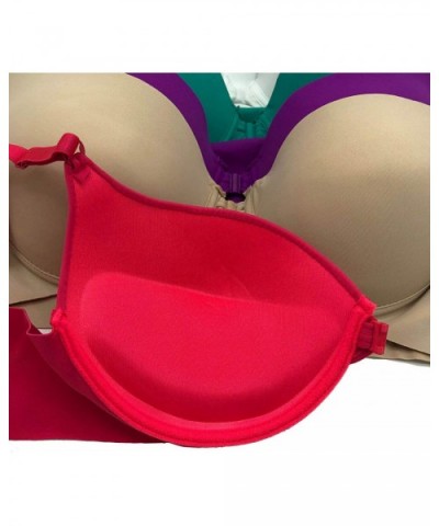 6 pcs Open Front T-Back Raceback Plain Front Closure Bra B/C - 68410 - CX18M6CW3LY $54.33 Bras