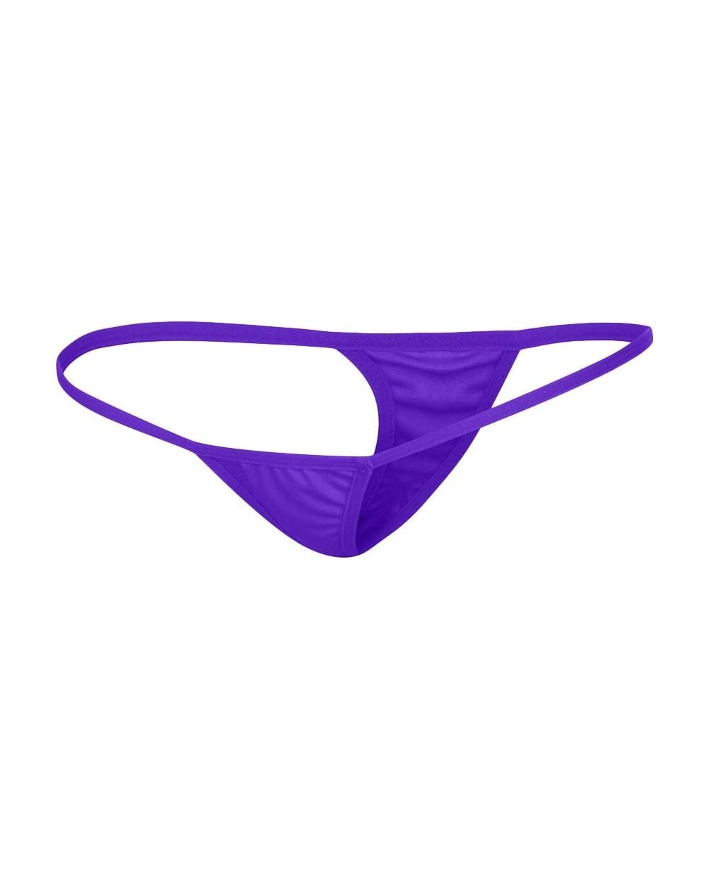 Sexy Women Lace V-String Briefs Panties Thongs G-String Lingerie Underwear - Purple - CN199UTQWKY $14.74 Thermal Underwear