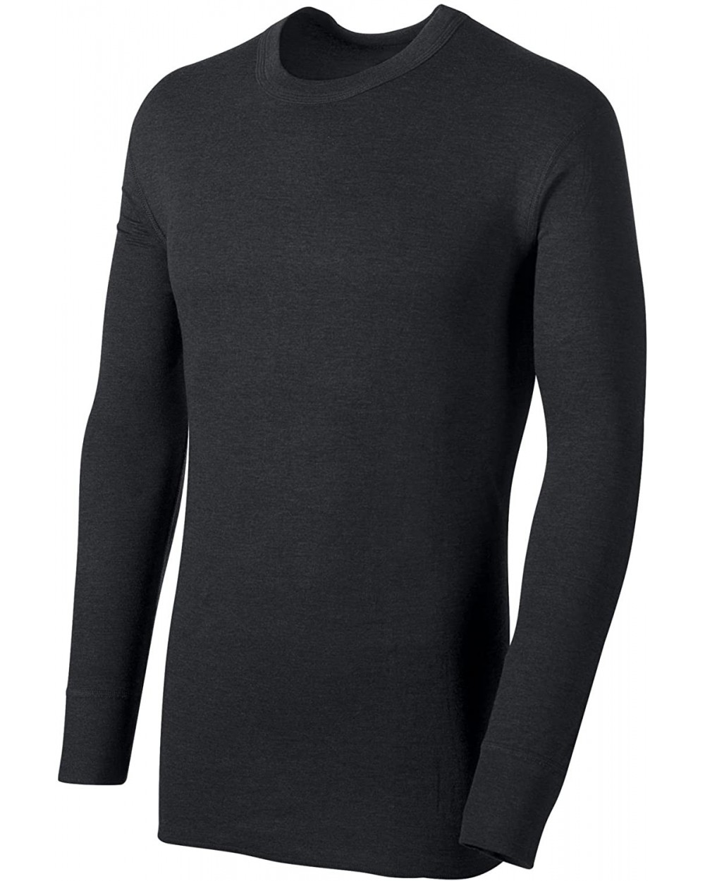 Men's Mid-Weight Thermal Crew-Neck Shirt - Black - C0123I4EJ6H $23.63 Thermal Underwear