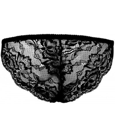 Women's Comforts Devotion Lace Back Tanga Panty Cute Panda and Bamboo - Multi 1 - CJ19E4ML4QS $37.57 Thermal Underwear