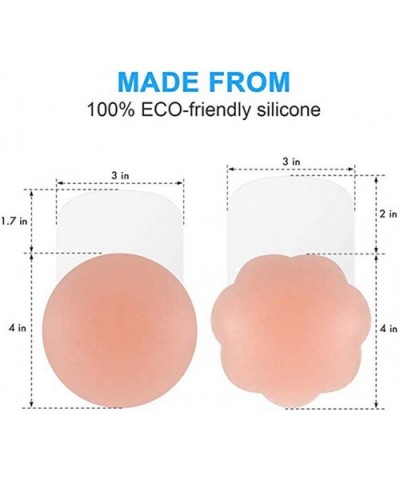 Pasties for Women Reusable Lift Pasties Petals Adhesive Pasties Bra - 1 Pair - C11965DAUDL $14.19 Accessories