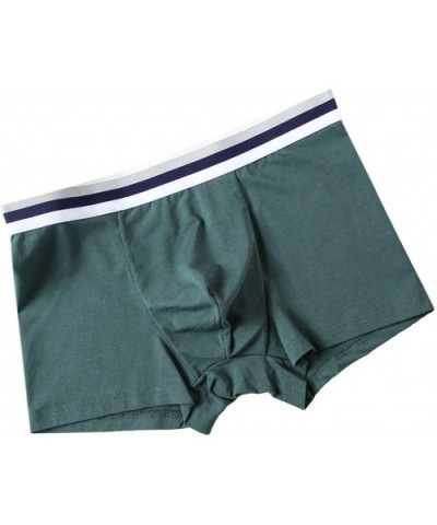 Mens Casual Comfort Soft Bulge Pouch Underwear Boxer Brief - 15 - CE19E4ASE38 $27.44 Boxer Briefs