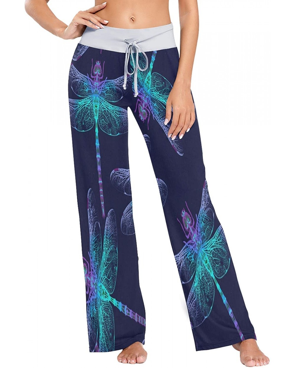 Womens Pajama Lounge Pants Dreamcatcher Wide Leg Casual Palazzo Pj Sleep Pants Girls - As Color 2 - CD197KN2R9A $36.51 Bottoms