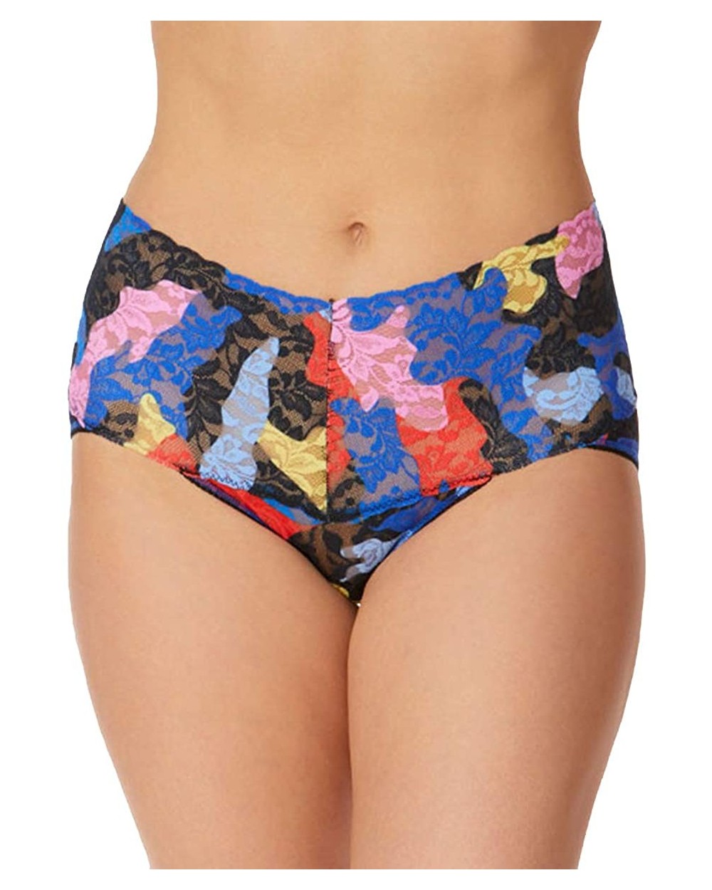 Retro V-Kini Plus Size (Prints) - Multi - CR198HZICZK $70.97 Panties