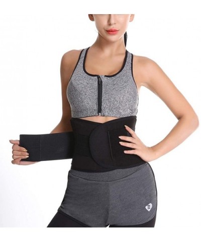 Unisex Waist Trainer Belt Exercise Girdle Waist Cincher Trimmer Workout Sauna Belt - White - CD192M3KTZT $71.61 Bustiers & Co...