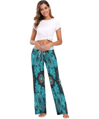 Women's Fashion Yoga Pants Palazzo Casual Print Wide Leg Lounge Pants Comfy Casual Drawstring Long Pajama Pants - Marvellous ...