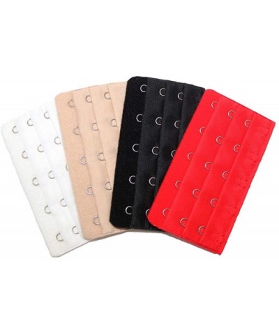 5Pc Bra Extenders Strap Buckle Extension 3 RowsHooks Clasp Straps Extender Sewing Tool Intimates Accessories - 5pcs9 - C519DU...