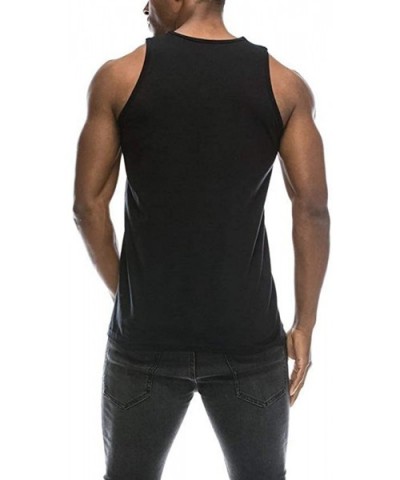 Mens Comfort Logo with The Acacia Strain Fitness Sleeveless Tank Top Shirt - Deep Heather - CJ198QAZIZY $44.21 Undershirts