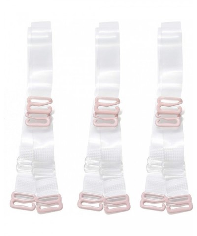 Invisible Clear Bra Strap Non-Slip Adjustable Bra Strap Soft Transparent Shoulder Strap 3 Pairs - 18mm Width - C9190GDRLID $1...