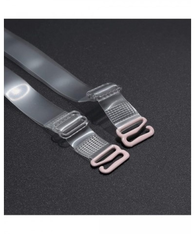 Invisible Clear Bra Strap Non-Slip Adjustable Bra Strap Soft Transparent Shoulder Strap 3 Pairs - 18mm Width - C9190GDRLID $1...