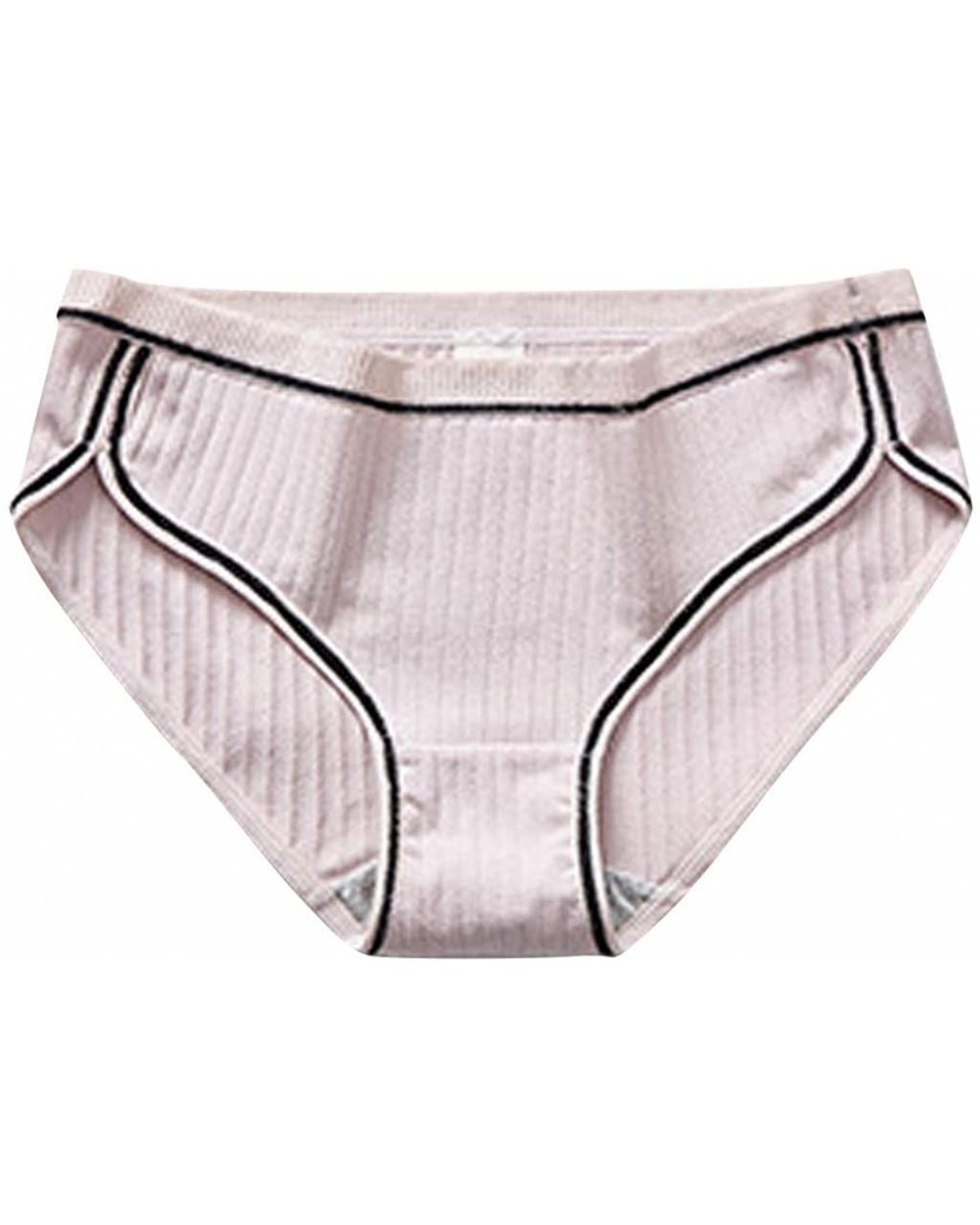 Women's Cotton Stretch Underwear Briefs Soft Mid Rise Ladies Hipster Panties - Beige - CA18AGQC673 $13.27 Bottoms