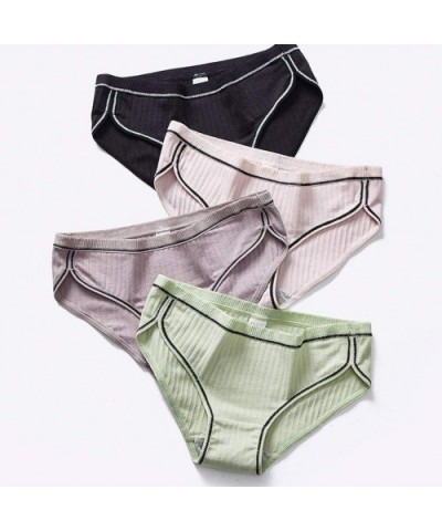 Women's Cotton Stretch Underwear Briefs Soft Mid Rise Ladies Hipster Panties - Beige - CA18AGQC673 $13.27 Bottoms