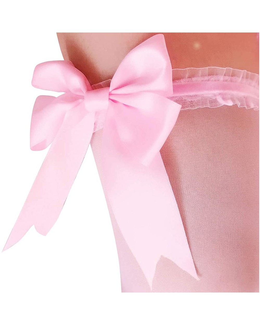 Bridal Bow Tie Ribbon Style Wedding Garter - Pink - CA192KW5K9L $20.29 Garters & Garter Belts