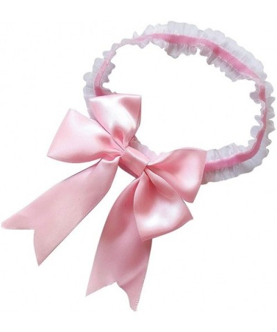 Bridal Bow Tie Ribbon Style Wedding Garter - Pink - CA192KW5K9L $20.29 Garters & Garter Belts