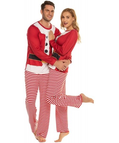 Matching Family Pajamas Set Christmas Pjs Long Sleeve Holiday Sleepwear - Couple-red - C118ZD6AN3K $31.66 Sets