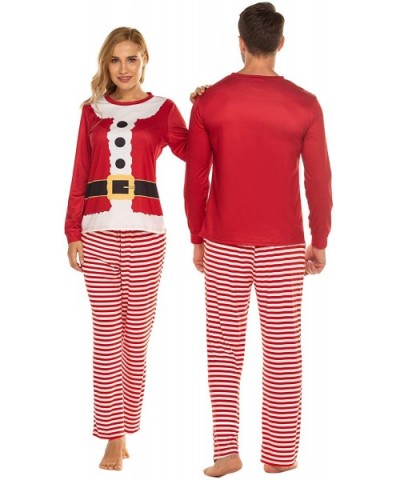 Matching Family Pajamas Set Christmas Pjs Long Sleeve Holiday Sleepwear - Couple-red - C118ZD6AN3K $31.66 Sets