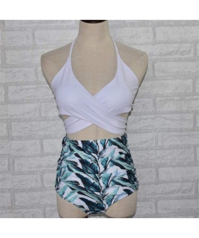 Women High Waist Bikini Push Up Bikinis Print Swimsuit Female Beachwear Swimwear - Q-white - C41962R4QS5 $18.51 Nightgowns & ...