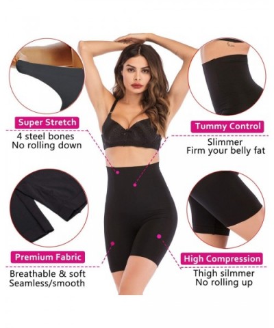 Womens Shapewear Tummy Control Shorts High Waist Thigh Slimmer Body Shaper Underwear Mid-Thigh Panties - Black - CM18NAXCE7G ...