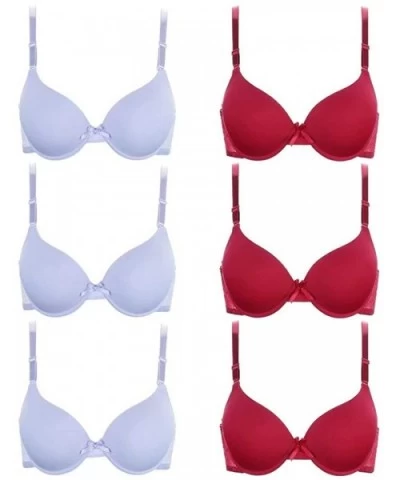 Women's Bras Full Cup Brassieres Underwire Bra(Packs of 6) - 76024 - CG18X640AZC $36.36 Bras