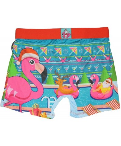 Ugly Boxer Santa Claus Pink Flamingos Men New Ultra Comfortable - CS18MDONAY6 $36.91 Boxers