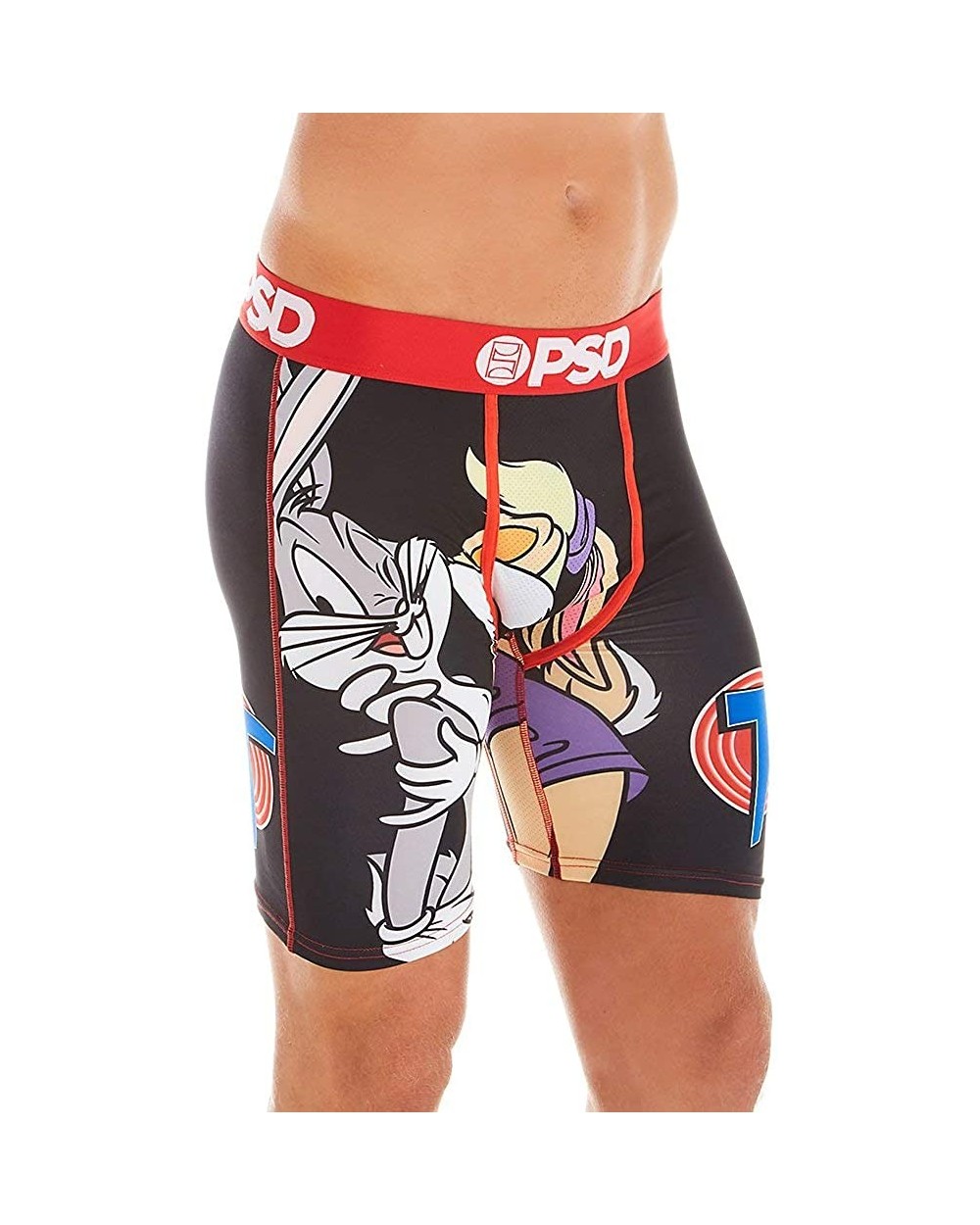 Underwear Men's Stretch Wide Band Boxer Brief Underwear Bottom - Bugs Bunny - Black / Bugs & Lola Ii - CW19CATEH75 $39.47 Box...