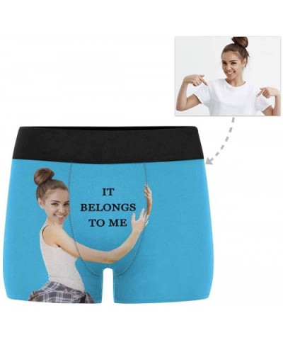 Custom Face Boxers It Belongs to Me Purple Personalized Face Briefs Underwear for Men - Multi 10 - CN18XWCEGIZ $42.18 Boxers