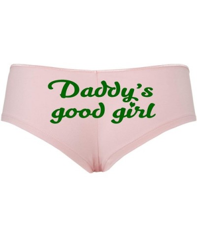 Daddys Good Girl Cute Sexy Pink Boyshort Panties DDLG BDSM CGLG - Forest Green - C118SOODW2Q $21.04 Panties