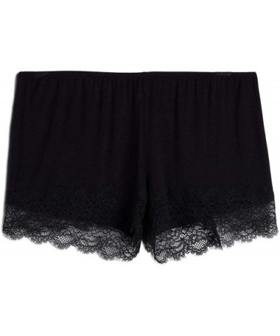 Womens Modal Cashmere Ultralight Lace Shorts - Black - 019 - Black - CH18AS7EA7X $56.46 Panties