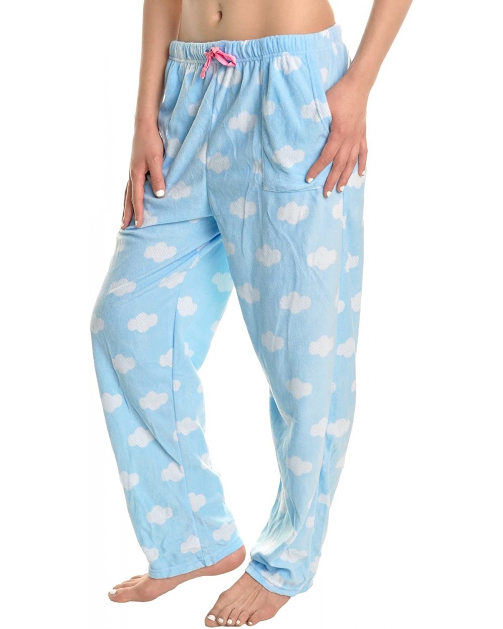 Cozy Pajama Pants - Blue Clouds With Pockets - C0186GYGOG9 $16.44 Bottoms