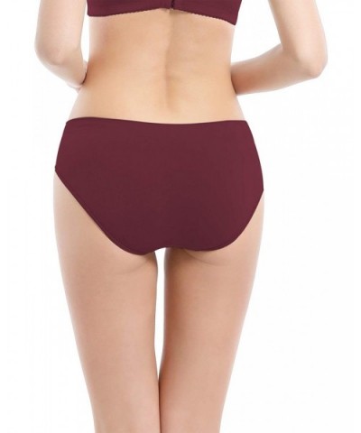 Womens Bikini Panties Seamless Underwear- Soft Stretch Cheekini Hipster Briefs 6 Pack - Assorted - CU18L6OLMW2 $28.46 Panties