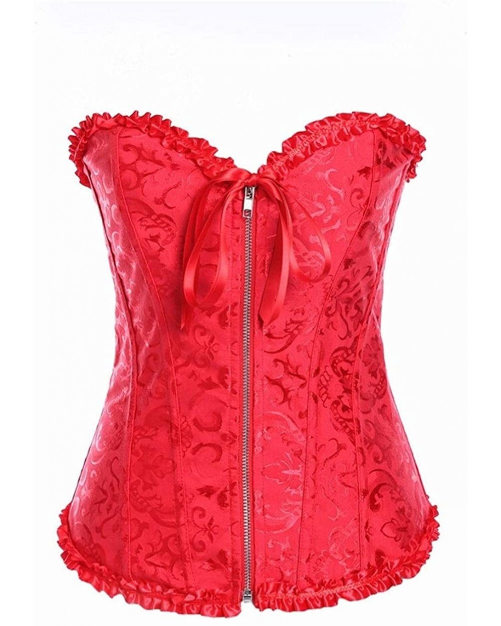 Corset Ladies' Sexy Bodice Lingerie Comfortable and Soft Tight-Fitting Tight-Fitting Belt a (Color Red3 Size 5XL) - CE1904EU7...