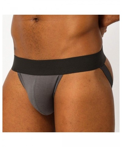 2019 Men Jockss Male Sexy Underwear Cueca Strings Ventilate Bikini Mesh G-Strings Man Thongs - Dark Grey - CW198U8NZXO $55.32...