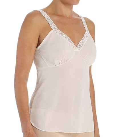 Women's Camisole with Stretch Lace Straps 22014 - Ivory - CR115415QPV $27.31 Camisoles & Tanks