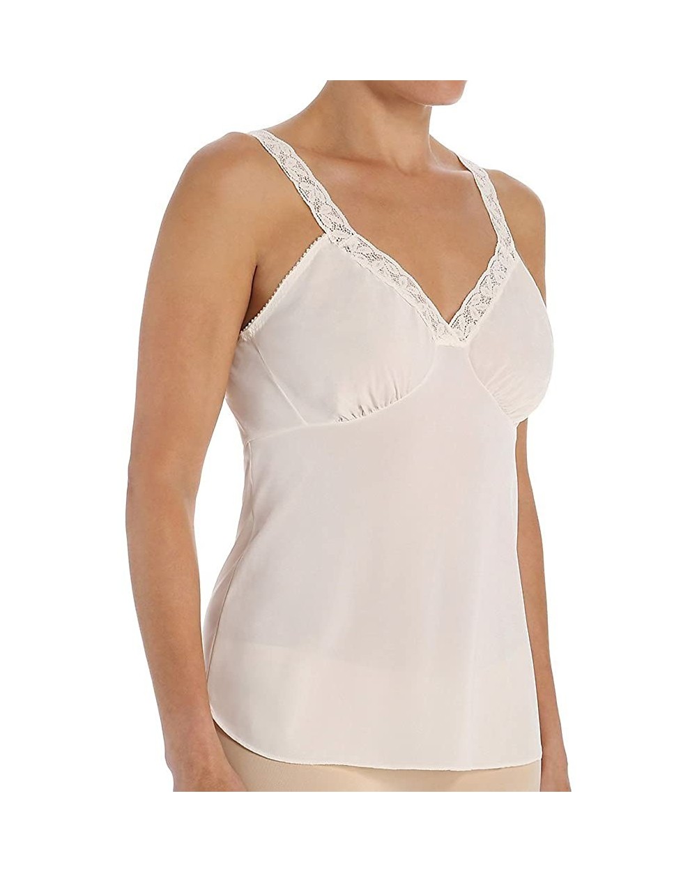 Women's Camisole with Stretch Lace Straps 22014 - Ivory - CR115415QPV $27.31 Camisoles & Tanks