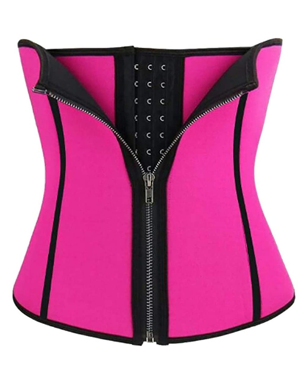 Women's Underbust Sport Girdle Waist Trainer Corsets Hourglass Body Shaper Zipper Hook Double Control Shapewear Cincher - Red...