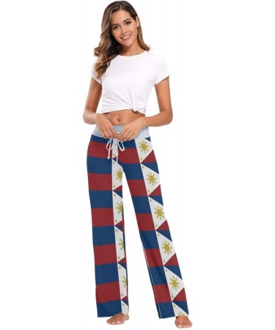 Women's Loose Casual Comfy Pajama Pants Drawstring Palazzo Wide Leg Lounge Pants - Color19 - CN197ED63MQ $43.77 Bottoms