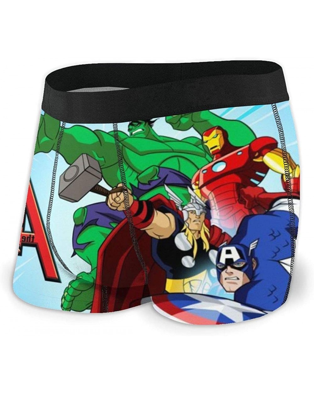 Avengers Iron-Man Spider-Man Captain America Boxer Briefs Mens Underwear Underpants Short Pants - Avengers Iron-man Spider-ma...