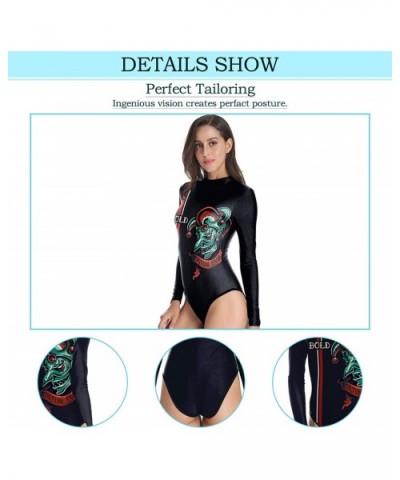 Garden zinnias Flowerbed-Women's Conservative Athletic Training Swimsuit Flower S - Multi 18 - CL1992R56DS $76.92 Robes