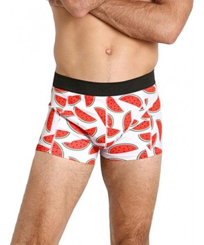 Soft Sexy Boxers by Pink Heroes Underpants Printing Briefs Shorts Underwear-Couple Models - Men-Red - CZ18GRGR6SC $13.11 Panties