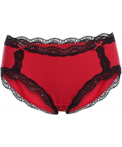 Women Soft Sexy Multicolor 3 Pieces Lace Dot Thong Underwear Lingerie Panties Set - Pack 4 - CS187XWN364 $14.69 Panties