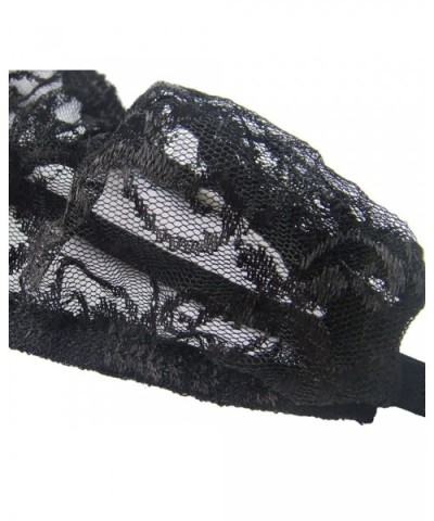 Men's Jacquard Lace Thong Underwear See Through Crossdress Panties G-String - Black - C01800G3H5K $35.56 Briefs