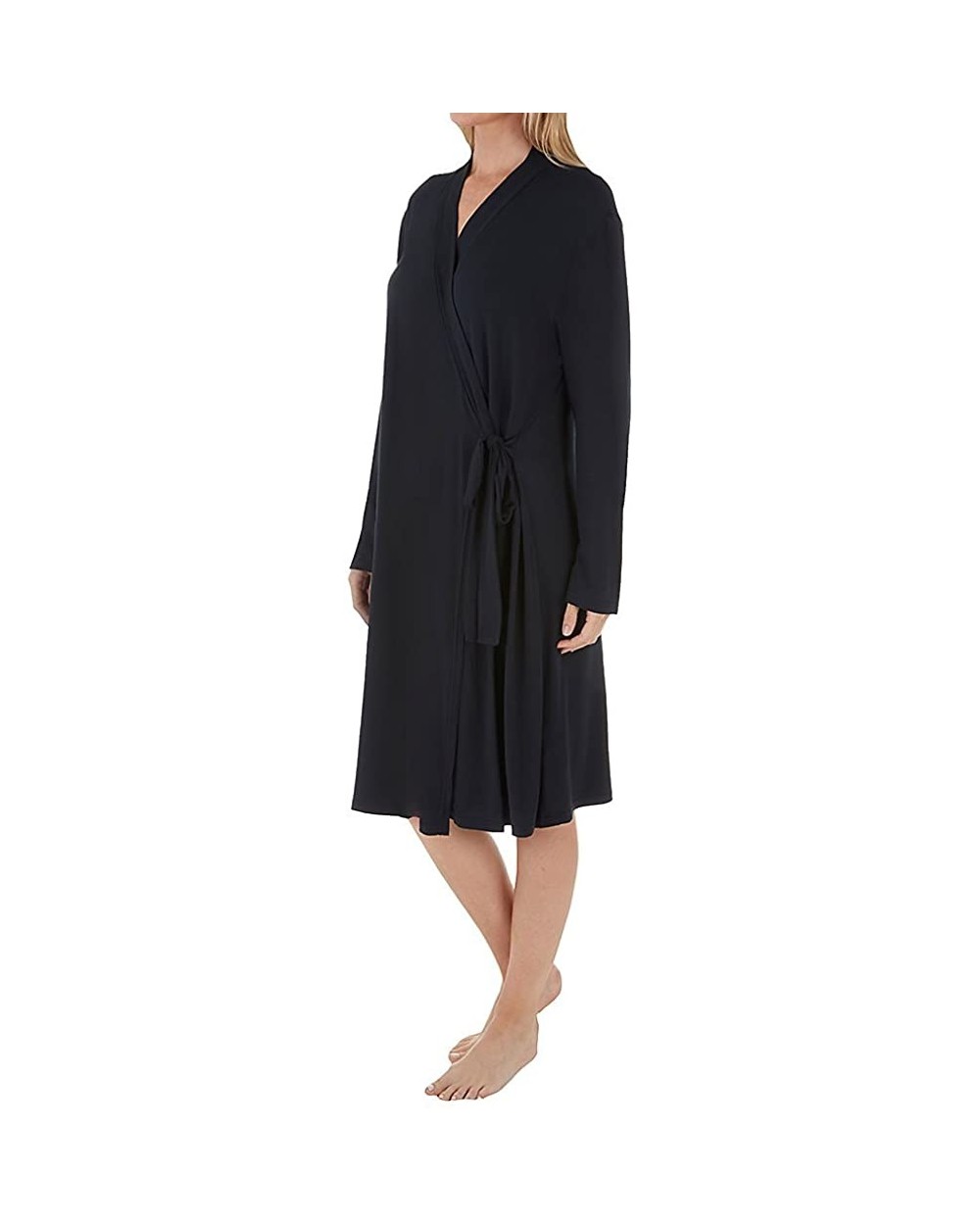 Women's Before Bed Collection 38" Sleepshirt - Soft- Short Wrap Bathrobe - New Black - C518G45QKL0 $63.30 Nightgowns & Sleeps...