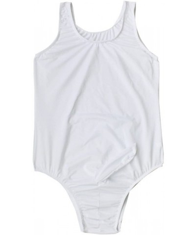 Men's One Piece Shirt Leotard Sheath Closed Bodysuit Leotard Top Underwear - White - CU18CQRUX7G $56.14 Undershirts