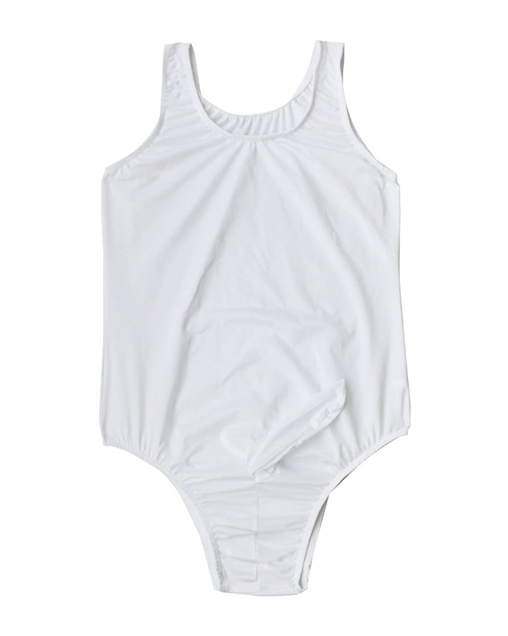 Men's One Piece Shirt Leotard Sheath Closed Bodysuit Leotard Top Underwear - White - CU18CQRUX7G $56.14 Undershirts