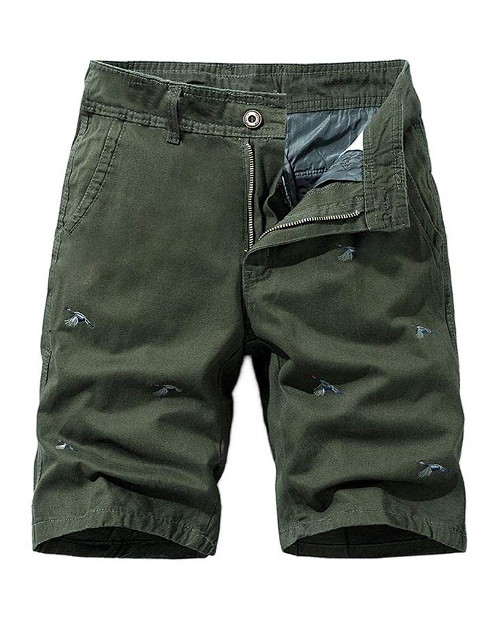 Mens's Outdoor Cargo Shorts- Casual Relaxed Loose Fit Multi-Pockets Baggy Overalls Pants - Army Green - CC196SLXL3G $33.68 G-...