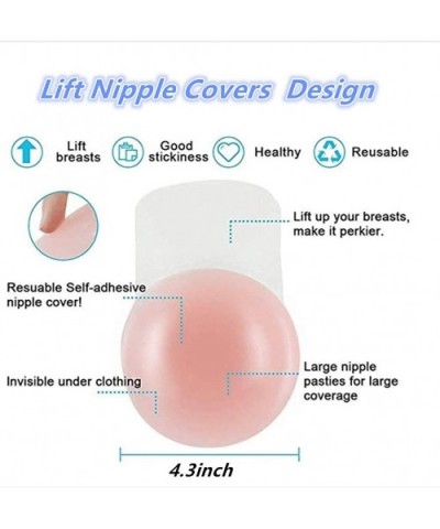 Lift Nipple Cover Pasties Adhesive Silicone Reusable Breast for Women - CX18IWOEOZL $29.45 Accessories