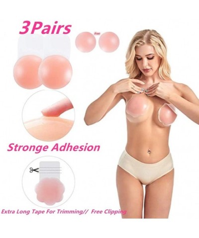 Lift Nipple Cover Pasties Adhesive Silicone Reusable Breast for Women - CX18IWOEOZL $29.45 Accessories