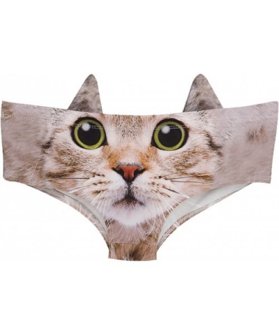 Womens Underwear Funny Panties for Women- Gift Ideas for Her- Valentines Gifts - 01cute Kitty - C6188L3LL24 $12.05 Panties