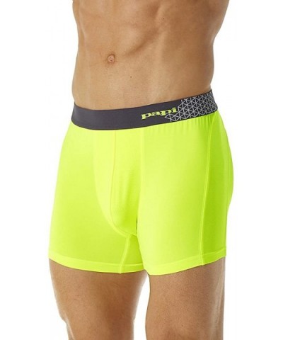 Men's Sport Mesh Mid Trunk - Safety Yellow - CI12NUX73C2 $12.38 Trunks